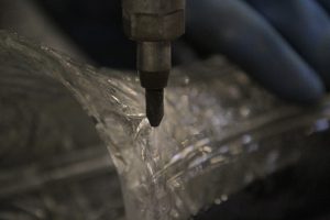 cutting of crystal glass